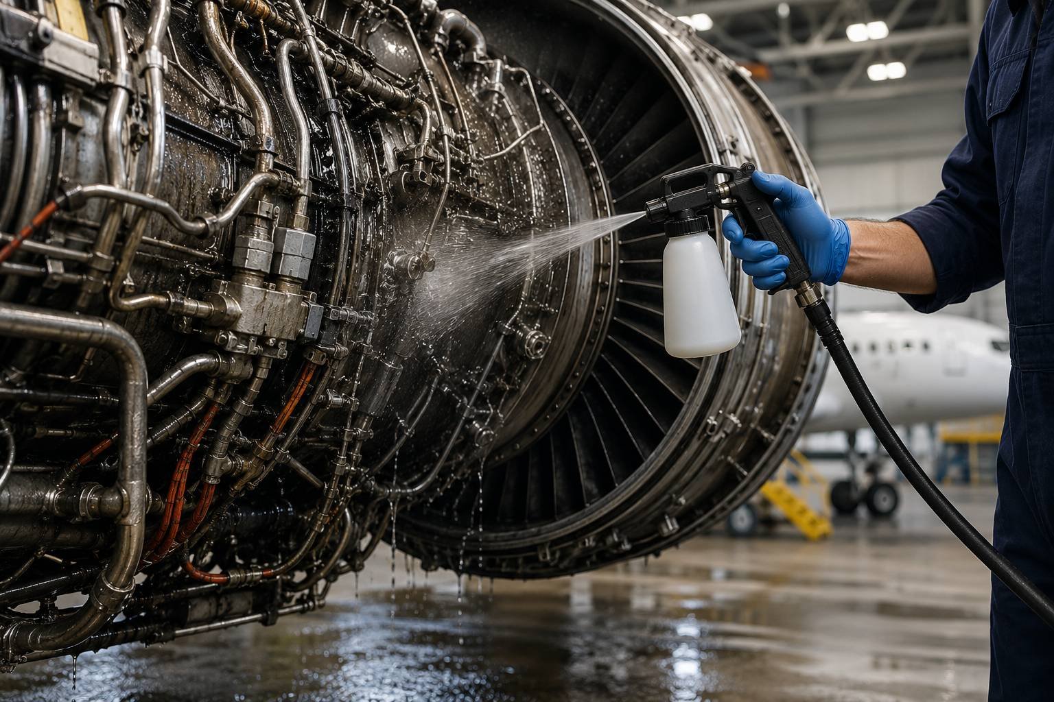 {"id":6,"slug":"aircraft-engine-hydraulic-degreaser","pro_sub_id":"2","pro_service_id":null,"pro_name":"Aircraft Engine & Hydraulic Degreaser","pro_banner":"assets\/img\/category\/2026-07-06-17833440161925210102.jpg,Untitled design (3)","show_menu":"0","show_all_tour":"0","pro_meta_title":"Aircraft Engine & Hydraulic Degreaser | Aviation Maintenance Cleaner","pro_meta_desc":"Heavy-duty aircraft engine cleaner and hydraulic degreaser for removing oil, grease, carbon deposits, and hydraulic fluid from aviation components.","pro_meta_key":"Aircraft Degreaser, Engine Cleaner, Hydraulic Fluid Remover, Aviation Degreaser, Aircraft Maintenance Chemicals","pro_cat_sort":null,"status":"1","created_at":"2026-07-06T13:20:21.000000Z","updated_at":"2026-07-06T13:20:21.000000Z","part_no":"SAT-CLN-003","sap_code":"SAT100003","product_category":null,"product_unit":"20 Litre Drum","stock_status":"In Stock","short_description":"Heavy-duty aviation degreaser formulated to remove hydraulic fluid, Skydrol\u00ae, carbon deposits, grease, lubricants, and engine oil from aircraft components.","detail_description":"<p>Aircraft Engine &amp; Hydraulic Degreaser is a high-strength maintenance cleaner developed for aircraft engines, landing gear, wheel wells, hydraulic systems, and engine nacelles. It rapidly breaks down carbon residue, grease, oil, Skydrol\u00ae, and heavy industrial contaminants while remaining safe for aviation metals and approved aircraft materials when used as directed. Aviation maintenance guidance emphasizes using approved cleaners specified for the aircraft and component involved.&nbsp;<\/p>","specifications":"[{\"title\":\"Manufacturer\",\"type\":\"text\",\"value\":\"Secure Aerotech\"},{\"title\":\"Product Type\",\"type\":\"text\",\"value\":\"Heavy Duty Degreaser\"},{\"title\":\"Chemical Base\",\"type\":\"text\",\"value\":\"Water Based\"},{\"title\":\"Appearance\",\"type\":\"text\",\"value\":\"Dark Blue Liquid\"},{\"title\":\"pH\",\"type\":\"text\",\"value\":\"10\\u201311\"},{\"title\":\"Density\",\"type\":\"text\",\"value\":\"1.04 g\\\/cm\\u00b3\"}]","badges":"[{\"icon\":\"fa fa-fire\",\"title\":\"Heavy Duty\"},{\"icon\":\"fa fa-cogs\",\"title\":\"Industrial Grade\"},{\"icon\":\"fa fa-oil-can\",\"title\":\"Oil Remover\"},{\"icon\":\"fa fa-award\",\"title\":\"Premium Quality\"}]","compatibility":"[\"Boeing 747\",\"Boeing 777\",\"Airbus A330\",\"Airbus A350\",\"Lockheed C-130\",\"Bell Helicopter Series\"]","highlights":"[{\"icon\":\"fa fa-oil-can\",\"title\":\"Removes Hydraulic Fluid\"},{\"icon\":\"fa fa-cogs\",\"title\":\"Engine Maintenance\"},{\"icon\":\"fa fa-tools\",\"title\":\"Heavy Duty Cleaning\"},{\"icon\":\"fa fa-plane\",\"title\":\"Aviation Safe\"},{\"icon\":\"fa fa-shield-alt\",\"title\":\"Metal Safe\"},{\"icon\":\"fa fa-check-circle\",\"title\":\"Fast Acting\"}]","subimages":[{"id":3,"main_pro_id":6,"sub_image":"assets\/img\/category\/2026-07-07-17834025211560569419.jpg,Aircraft Ice Protection Coating Spray","status":"1","created_at":"2026-07-07T05:45:59.000000Z","updated_at":"2026-07-07T05:45:59.000000Z"},{"id":4,"main_pro_id":6,"sub_image":"assets\/img\/category\/2026-07-07-17834025211816799775.jpg,Aircraft Electrical Conformal Coating","status":"1","created_at":"2026-07-07T05:45:59.000000Z","updated_at":"2026-07-07T05:45:59.000000Z"},{"id":5,"main_pro_id":6,"sub_image":"assets\/img\/category\/2026-07-06-1783344100996085930.jpg,Untitled design (5)","status":"1","created_at":"2026-07-07T05:45:59.000000Z","updated_at":"2026-07-07T05:45:59.000000Z"}],"faqs":[]}
