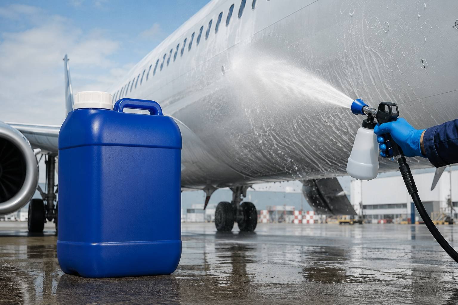 {"id":4,"slug":"aircraft-exterior-cleaner-concentrate","pro_sub_id":"2","pro_service_id":null,"pro_name":"Aircraft Exterior Cleaner Concentrate","pro_banner":"assets\/img\/category\/2026-07-06-1783344073635881695.jpg,Untitled design (4)","show_menu":"0","show_all_tour":"0","pro_meta_title":"Aircraft Exterior Cleaner Concentrate | Secure Aerotech","pro_meta_desc":"Professional aircraft exterior cleaner for removing grease, hydraulic fluid, carbon deposits, and environmental contaminants from aircraft surfaces.","pro_meta_key":"Aircraft Cleaner, Aviation Cleaner, Exterior Cleaner, Aircraft Degreaser, MRO Chemicals","pro_cat_sort":null,"status":"1","created_at":"2026-07-06T13:07:13.000000Z","updated_at":"2026-07-06T13:22:05.000000Z","part_no":"SAT-CLN-001","sap_code":"SAT100001","product_category":null,"product_unit":"25 Litre Can","stock_status":"In Stock","short_description":"High-performance biodegradable aircraft exterior cleaner formulated to remove grease, oil, hydraulic fluid, insects, carbon deposits, and environmental contaminants from painted and metallic aircraft surfaces.","detail_description":"<p>Aircraft Exterior Cleaner Concentrate is a professional aviation maintenance cleaner designed for commercial airlines, defense fleets, MRO facilities, and general aviation operators. The advanced water-based formula safely removes stubborn contaminants while protecting aircraft paint, aluminum alloys, composites, and sensitive exterior finishes. It is suitable for manual cleaning, foam application, and pressure washing.<\/p>","specifications":"[{\"title\":\"Manufacturer\",\"type\":\"text\",\"value\":\"Secure Aerotech\"},{\"title\":\"Product Type\",\"type\":\"text\",\"value\":\"Aircraft Exterior Cleaner\"},{\"title\":\"Chemical Base\",\"type\":\"text\",\"value\":\"Water Based\"},{\"title\":\"Appearance\",\"type\":\"text\",\"value\":\"Blue Liquid\"},{\"title\":\"pH\",\"type\":\"text\",\"value\":\"9\\u201310\"},{\"title\":\"Density\",\"type\":\"text\",\"value\":\"1.02 g\\\/cm\\u00b3\"},{\"title\":\"VOC Content\",\"type\":\"text\",\"value\":\"Low VOC\"}]","badges":"[{\"icon\":\"fa fa-plane\",\"title\":\"Aviation Grade\"},{\"icon\":\"fa fa-leaf\",\"title\":\"Biodegradable\"},{\"icon\":\"fa fa-shield-alt\",\"title\":\"Non-Corrosive\"},{\"icon\":\"fa fa-check-circle\",\"title\":\"OEM Quality\"}]","compatibility":"[\"Airbus A320\",\"Airbus A330\",\"Boeing 737\",\"Boeing 777\",\"ATR 72\",\"Embraer E190\"]","highlights":"[{\"icon\":\"fa fa-plane\",\"title\":\"Aircraft Safe\"},{\"icon\":\"fa fa-water\",\"title\":\"Water-Based Formula\"},{\"icon\":\"fa fa-oil-can\",\"title\":\"Removes Oil & Grease\"},{\"icon\":\"fa fa-leaf\",\"title\":\"Eco-Friendly\"},{\"icon\":\"fa fa-shield-alt\",\"title\":\"Non-Corrosive\"},{\"icon\":\"fa fa-tools\",\"title\":\"MRO Ready\"}]","subimages":[],"faqs":[]}