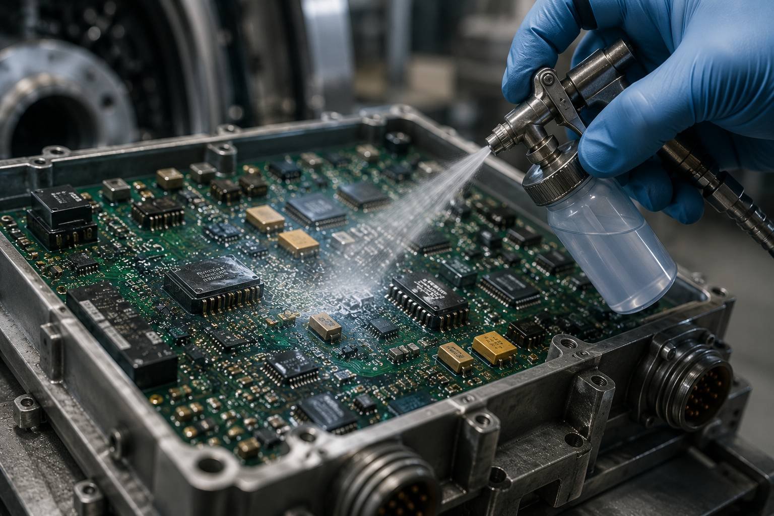 {"id":9,"slug":"aircraft-electrical-conformal-coating","pro_sub_id":"3","pro_service_id":null,"pro_name":"Aircraft Electrical Conformal Coating","pro_banner":"assets\/img\/category\/2026-07-07-17834025211816799775.jpg,Aircraft Electrical Conformal Coating","show_menu":"0","show_all_tour":"0","pro_meta_title":"Aircraft Electrical Conformal Coating | Avionics Protection | Secure Aerotech","pro_meta_desc":"Aviation-grade conformal coating for aircraft electronics, avionics, printed circuit boards, and electrical assemblies. Protects against moisture, dust, corrosion, and vibration.","pro_meta_key":"Conformal Coating, Aircraft Electronics Coating, Avionics Protection, PCB Coating, Aerospace Electrical Coating","pro_cat_sort":null,"status":"1","created_at":"2026-07-07T05:35:41.000000Z","updated_at":"2026-07-07T05:36:41.000000Z","part_no":"SAT-CT-003","sap_code":"SAT300003","product_category":null,"product_unit":"1 Litre Can","stock_status":"In Stock","short_description":"Protective conformal coating developed for aircraft electronic assemblies, printed circuit boards, avionics, and electrical components against moisture, dust, vibration, and corrosion.","detail_description":"<p>Aircraft Electrical Conformal Coating is a transparent protective coating designed to safeguard avionics systems and electronic assemblies from harsh aviation environments. It protects sensitive electrical components against humidity, corrosion, fungal growth, dust contamination, vibration, and thermal cycling while maintaining electrical insulation and long-term reliability.<\/p>","specifications":"[{\"title\":\"Manufacturer\",\"type\":\"text\",\"value\":\"Secure Aerotech\"},{\"title\":\"Product Type\",\"type\":\"text\",\"value\":\"Conformal Coating\"},{\"title\":\"Base\",\"type\":\"text\",\"value\":\"Acrylic\"},{\"title\":\"Appearance\",\"type\":\"text\",\"value\":\"Clear\"},{\"title\":\"Finish\",\"type\":\"text\",\"value\":\"Transparent\"},{\"title\":\"Dielectric Strength\",\"type\":\"text\",\"value\":\"High\"},{\"title\":\"Moisture Resistance\",\"type\":\"text\",\"value\":\"Excellent\"},{\"title\":\"Operating Temperature\",\"type\":\"text\",\"value\":\"-65\\u00b0C to +125\\u00b0C\"}]","badges":"[{\"icon\":\"fa fa-microchip\",\"title\":\"Electronics Safe\"},{\"icon\":\"fa fa-bolt\",\"title\":\"Electrical Protection\"},{\"icon\":\"fa fa-shield-alt\",\"title\":\"Moisture Resistant\"},{\"icon\":\"fa fa-certificate\",\"title\":\"Aerospace Grade\"}]","compatibility":"[\"Airbus A320\",\"Boeing 737\",\"Boeing 787\",\"Embraer E190\",\"Bombardier CRJ\",\"Cessna Citation\",\"Gulfstream G550\"]","highlights":"[{\"icon\":\"fa fa-microchip\",\"title\":\"PCB Protection\"},{\"icon\":\"fa fa-bolt\",\"title\":\"Electrical Insulation\"},{\"icon\":\"fa fa-shield-alt\",\"title\":\"Moisture Resistant\"},{\"icon\":\"fa fa-lock\",\"title\":\"Corrosion Prevention\"},{\"icon\":\"fa fa-plane\",\"title\":\"Aircraft Electronics\"},{\"icon\":\"fa fa-check-circle\",\"title\":\"Long-Term Reliability\"}]","subimages":[],"faqs":[]}